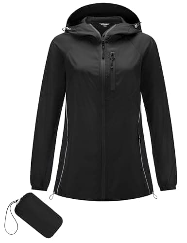 Lomen Lightweight Hooded Water Resistant Active Rain Jacket