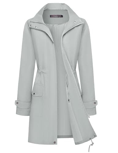 Women's Lightweight Waterproof Rain Jacket with Hood