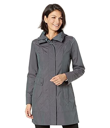 Cole Haan Women's Packable Hooded Rain Jacket
