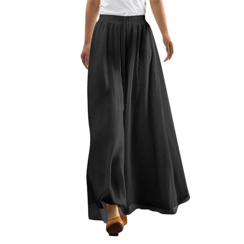 Women's Wide Leg Palazzo Pants with High Waist and Pockets