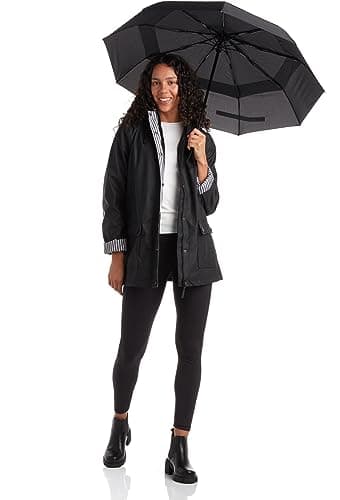 URBAN REPUBLIC Women's Water Resistant Rain Jacket with Pockets - S-3XL