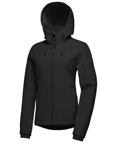 Womens Softshell Fleece Lined Windproof Jacket 33000FT Outdoor Hiking