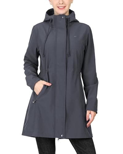 33,000ft Women's Softshell Hooded Fleece Lined Windproof Jacket