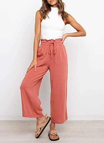 Dokotoo Women's Casual Elastic Waist Comfortable Jogging Pants with Pockets