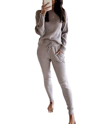 Eurivicy Women's Rib Knit 2-Piece Fall Outfit
