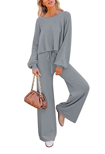Fixmatti Women's 2 Piece Knit Sweatsuit