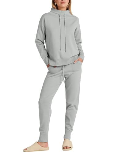 ANRABESS Women Cozy Turtleneck Knit Sweater Set Pants 2024 Fall