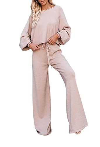 Fixmatti Women's 2 Piece Knit Sweatsuit