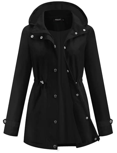 Avoogue Women's Lightweight Hooded Waterproof Raincoat for Hiking and Travel