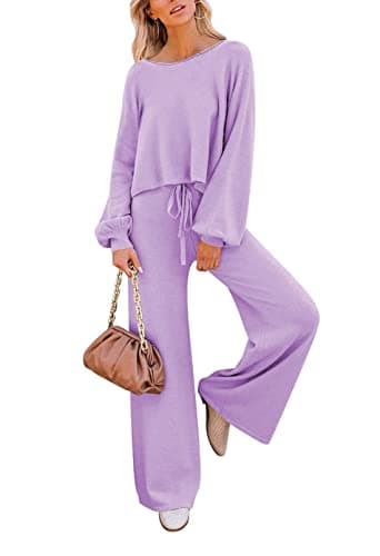 Pink Queen Women's 2-Piece Sweater Set Top & Pants