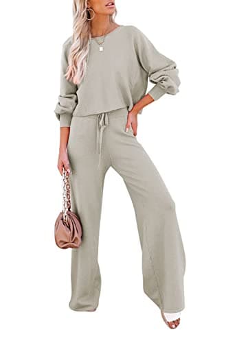 Pink Queen Women's 2-Piece Sweater Set Top & Pants