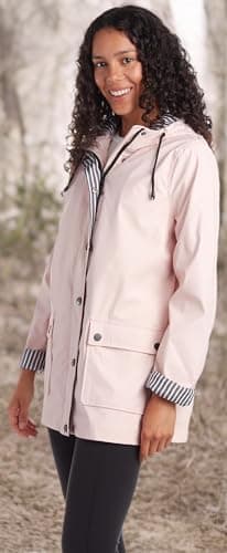 URBAN REPUBLIC Woman’s Water Resistant Rain Jacket with Pockets S-3XL