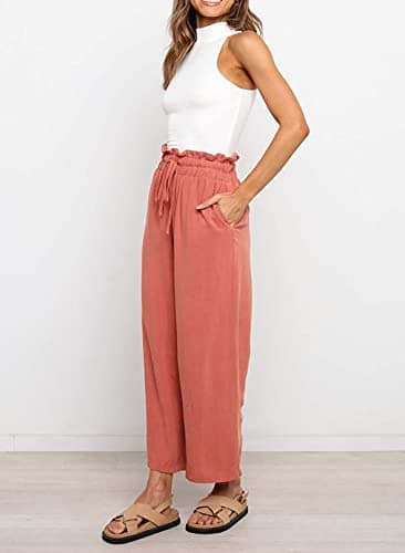Dokotoo Women's Casual Elastic Waist Comfortable Jogging Pants with Pockets