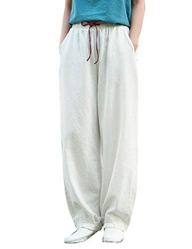 Women's Relaxed Fit Linen Pants