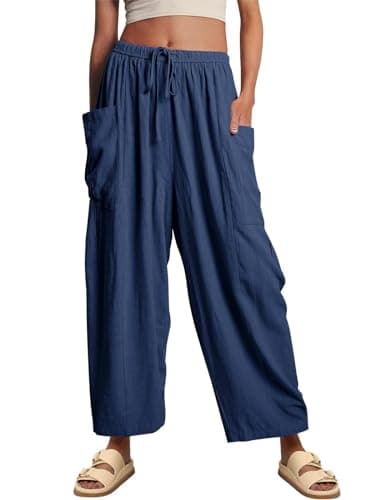 Boho Wide Leg Palazzo Pants for Women