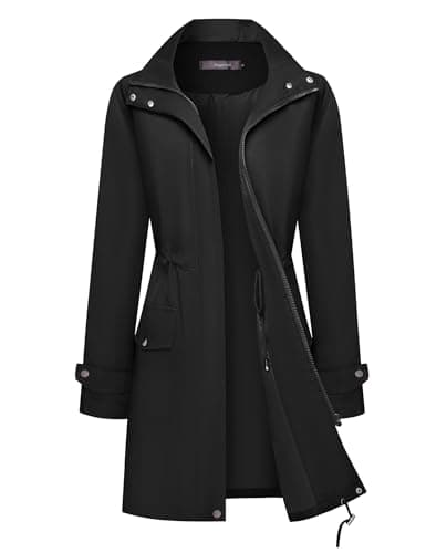 Women's Lightweight Waterproof Rain Jacket with Hood