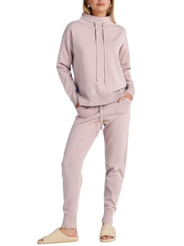 ANRABESS Women Cozy Turtleneck Knit Sweater Set Pants 2024 Fall