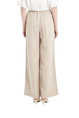 PACIBE Women's Summer Wide Leg Linen Pants with Pockets