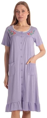 Dreamcrest Short Sleeve Duster Housecoat for Women
