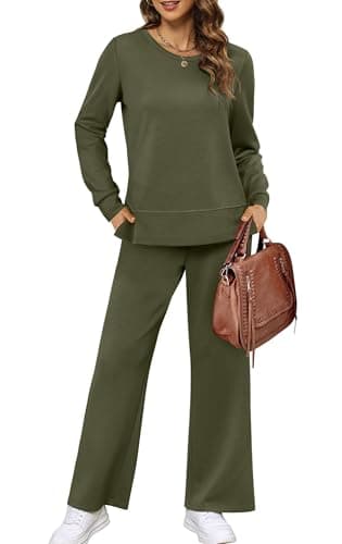XIEERDUO Women's Wide Leg Tracksuit - Cozy Sweatpants for Fall Travel