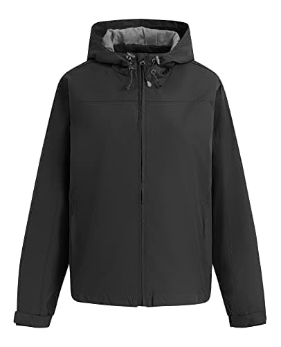 Spmor Women's Waterproof Windproof Hooded Rain Jacket