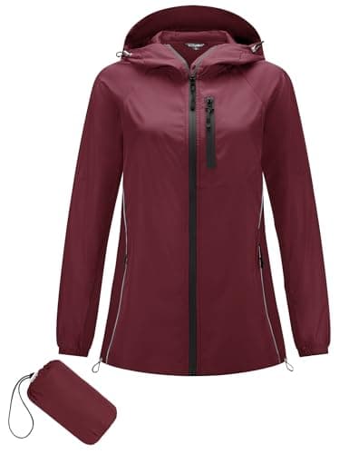 Lomen Lightweight Hooded Water Resistant Active Rain Jacket