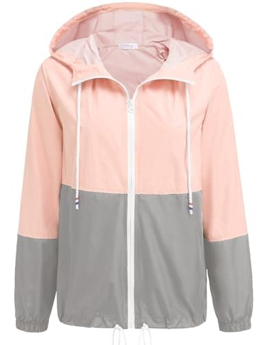 SoTeer Women's Waterproof Hooded Raincoat S-XXXL