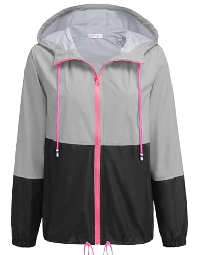 SoTeer Women's Waterproof Hooded Raincoat S-XXXL