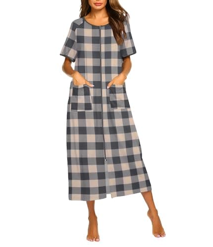 Ekouaer Women's Full Length Housecoat with Pockets