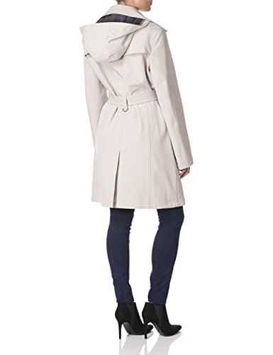 Calvin Klein Women's Rain Jacket with Removable Hood