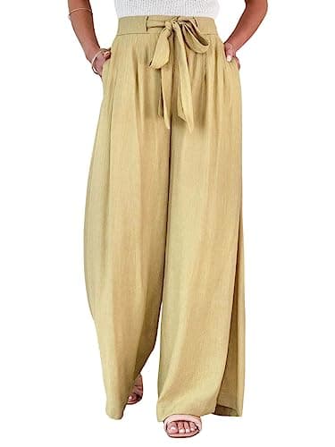 CHARTOU Women's Loose Fit Palazzo Pants