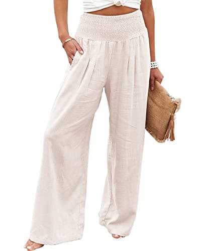 Winioder Women Linen Pants
