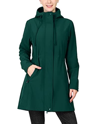 33,000ft Women's Softshell Hooded Fleece Lined Windproof Jacket