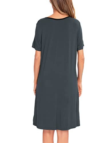 SWOMOG Women's Zip Up Lightweight Bathrobe with Pockets