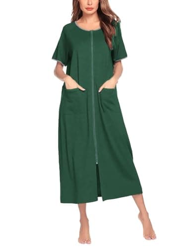 Ekouaer Women's Full Length Housecoat with Pockets