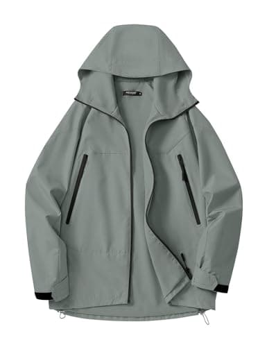 Avoogue Women's Loose Fit Waterproof Liner Rain Jacket with Hood
