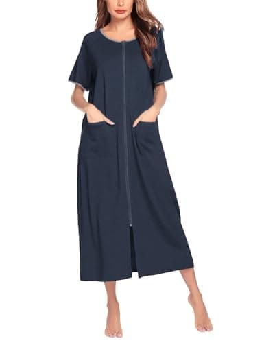 Ekouaer Women's Full Length Housecoat with Pockets