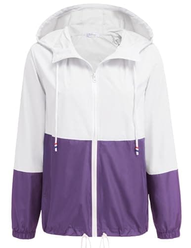 SoTeer Women's Waterproof Hooded Raincoat S-XXXL