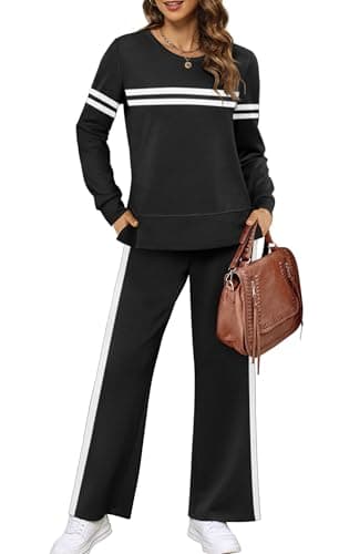 XIEERDUO Women's Wide Leg Tracksuit - Cozy Sweatpants for Fall Travel