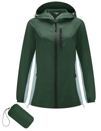Lomen Lightweight Hooded Water Resistant Active Rain Jacket