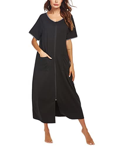 Ekouaer Women's Full Length Housecoat with Pockets