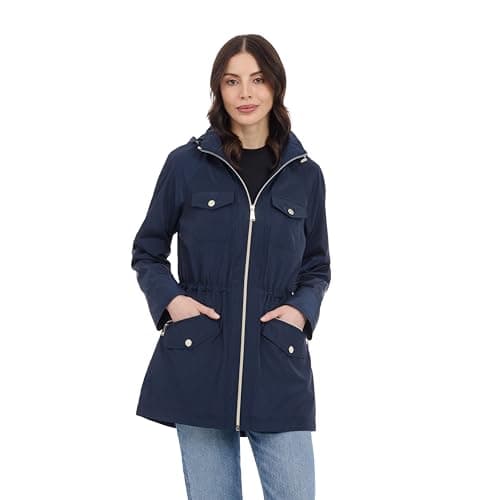 Michael Kors Women's Hooded Anorak Raincoat