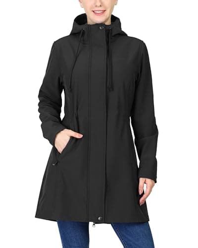 33,000ft Women's Softshell Hooded Fleece Lined Windproof Jacket