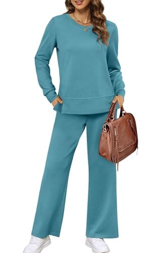 XIEERDUO Women's Wide Leg Tracksuit - Cozy Sweatpants for Fall Travel