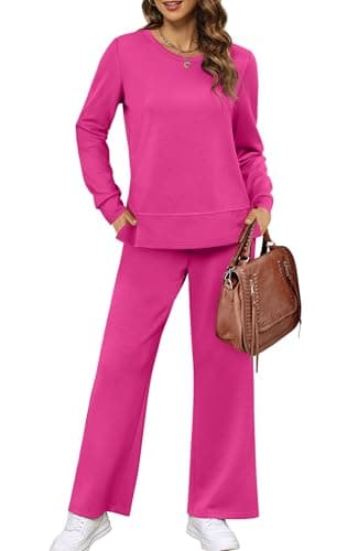 XIEERDUO Women's Wide Leg Tracksuit - Cozy Sweatpants for Fall Travel