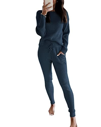 Eurivicy Women's Rib Knit 2-Piece Fall Outfit