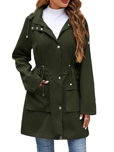 Mixxmix Women's Waterproof Rain Jacket with Hood Lined Windbreaker