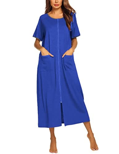 Ekouaer Women's Full Length Housecoat with Pockets