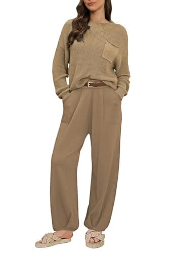 Women's 2023 Fall 2-Piece Knit Sweater Set