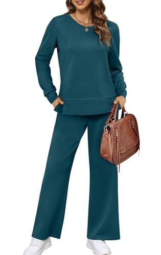 XIEERDUO Women's Wide Leg Tracksuit - Cozy Sweatpants for Fall Travel